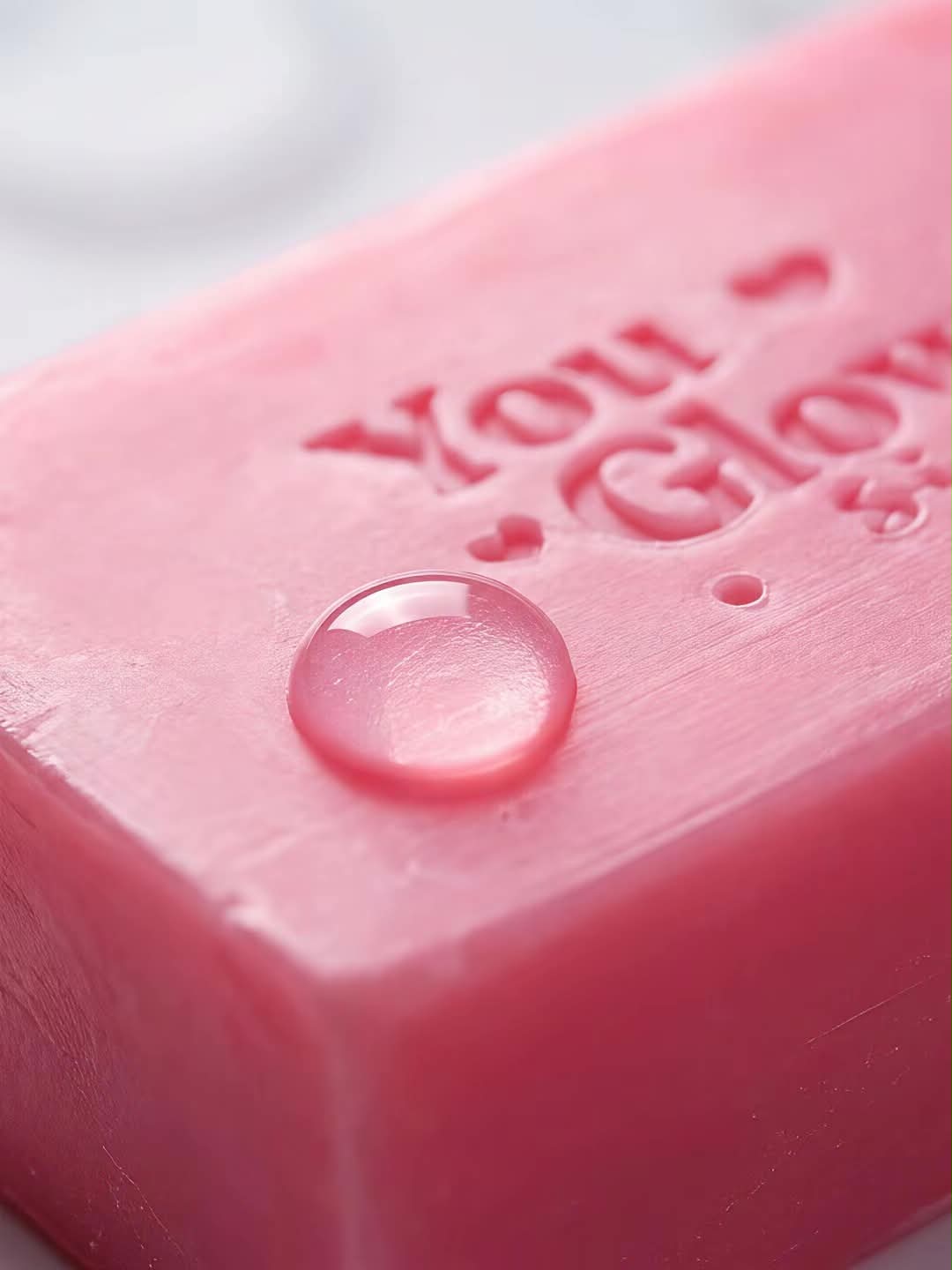 Set of five You Glow Babe Beauty Radiance Soap bars, 70g each, showcasing their sleek packaging and clean, smooth soap surfaces.