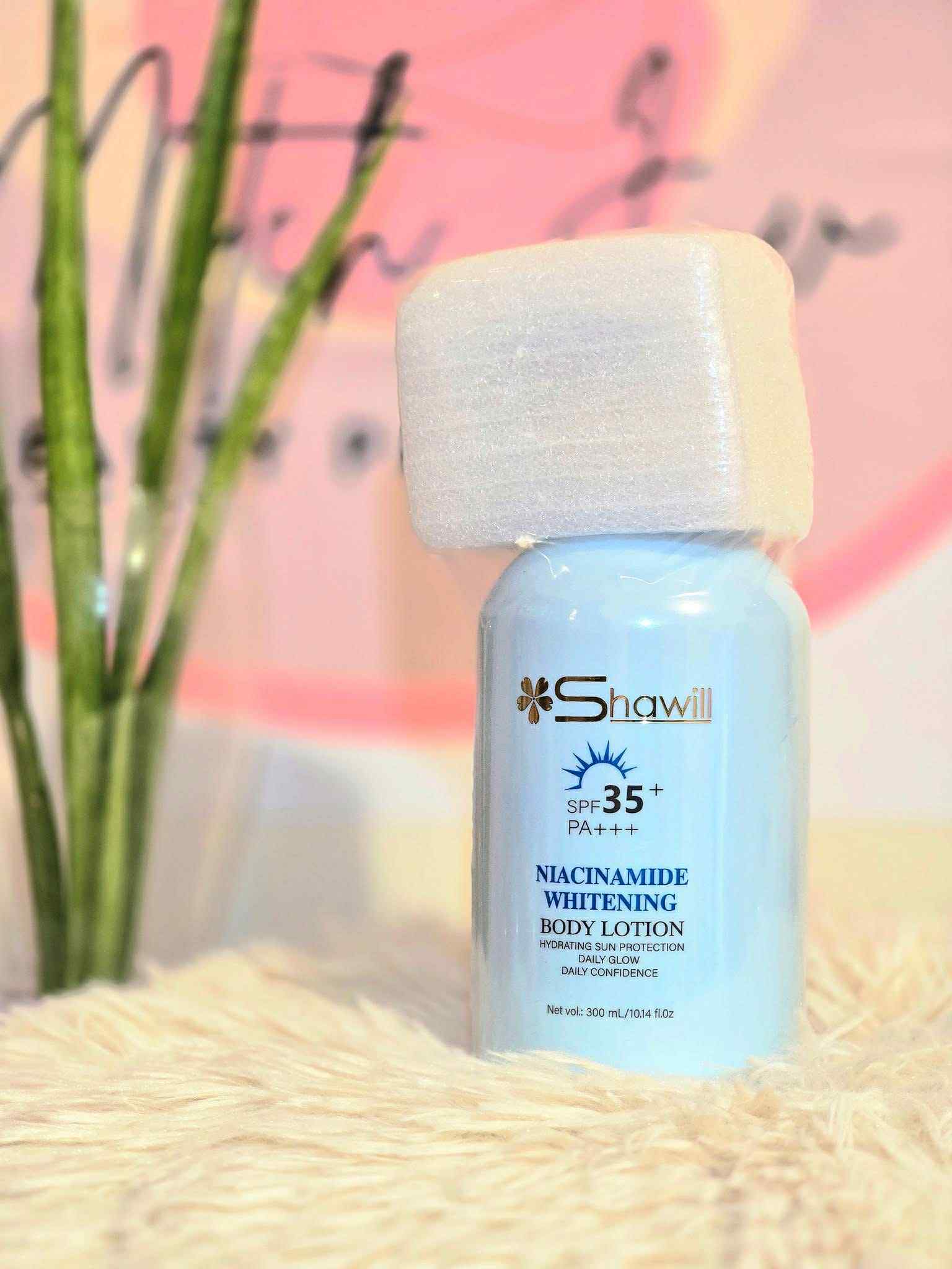 Shawill Make-up Sakura Niacinamide Brightening Body Lotion 500ml SPF15 - Debsline.co