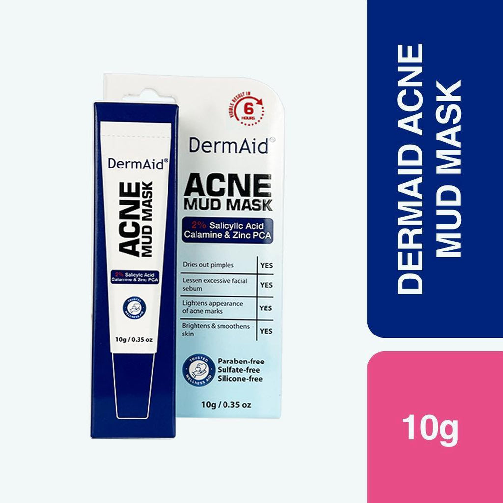 DERMAID Clarifying Mud Mask 10g 2% Salicylic Acid Calamine and ZINC PCA - Debsline.co