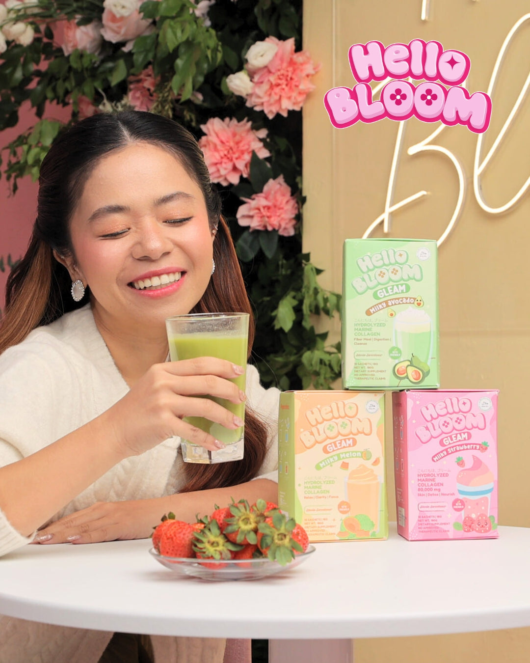Hello Bloom Gleam Beauty Drink Powdered Mix – 10 Sachets - Debsline.co
