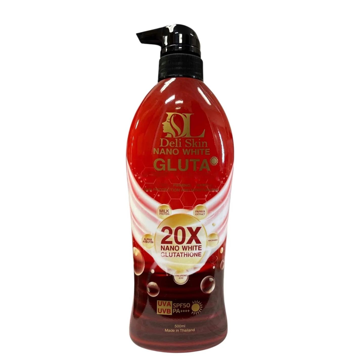 Deli Skin Gluta Moisturising Body Lotion with SPF50 – 500ml - Debsline.co