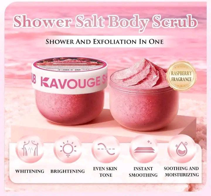 Kavouge Shower Salt Body Scrub 300g - Debsline.co