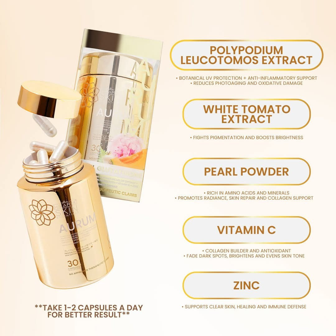 Cosmetic product with ingredients listed on a beige background
