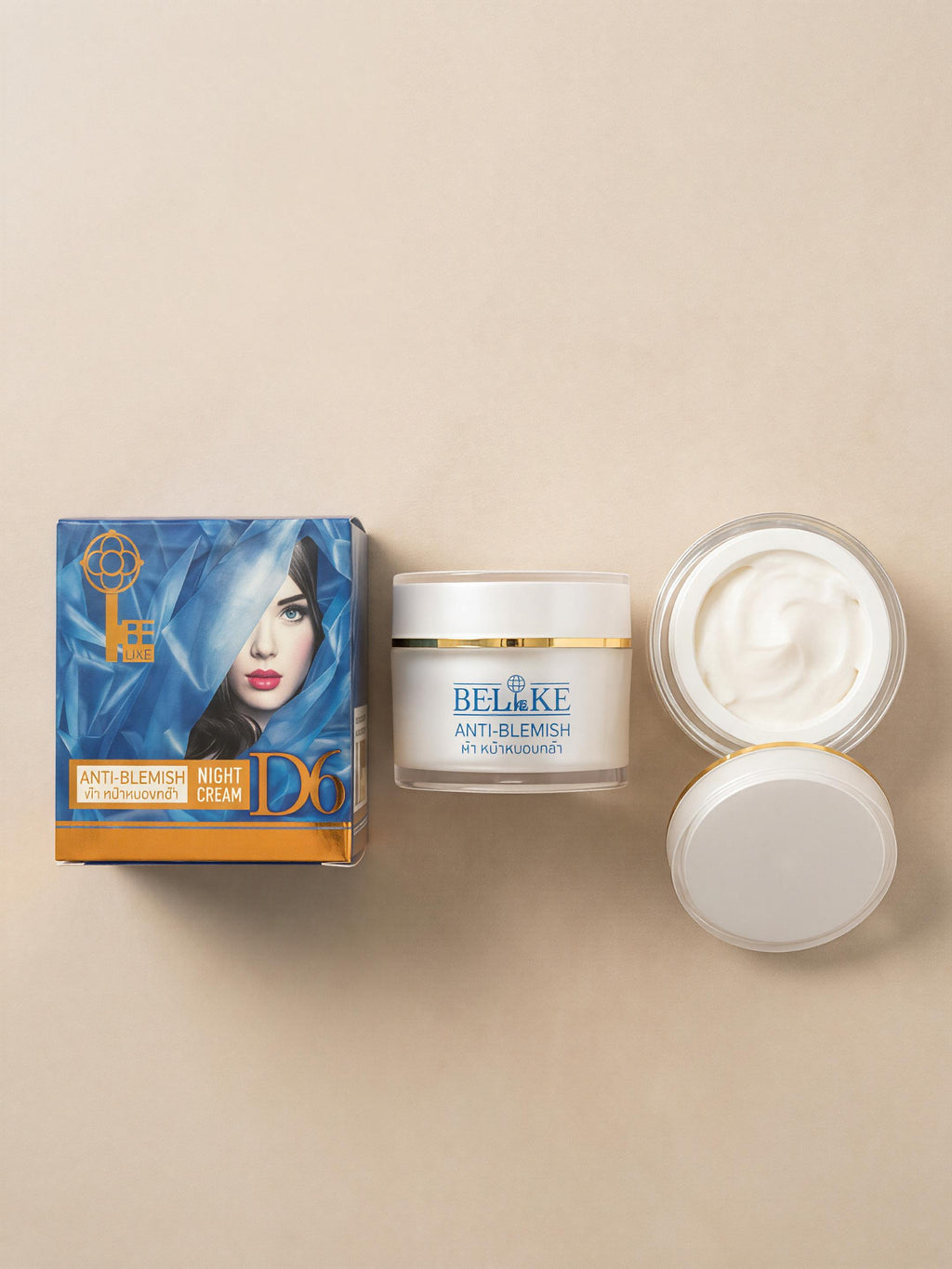 BE-LIKE Night Cream D6 | Niacinamide, Alpha-Arbutin & Hyaluronic Acid | 15g - Debsline.co
