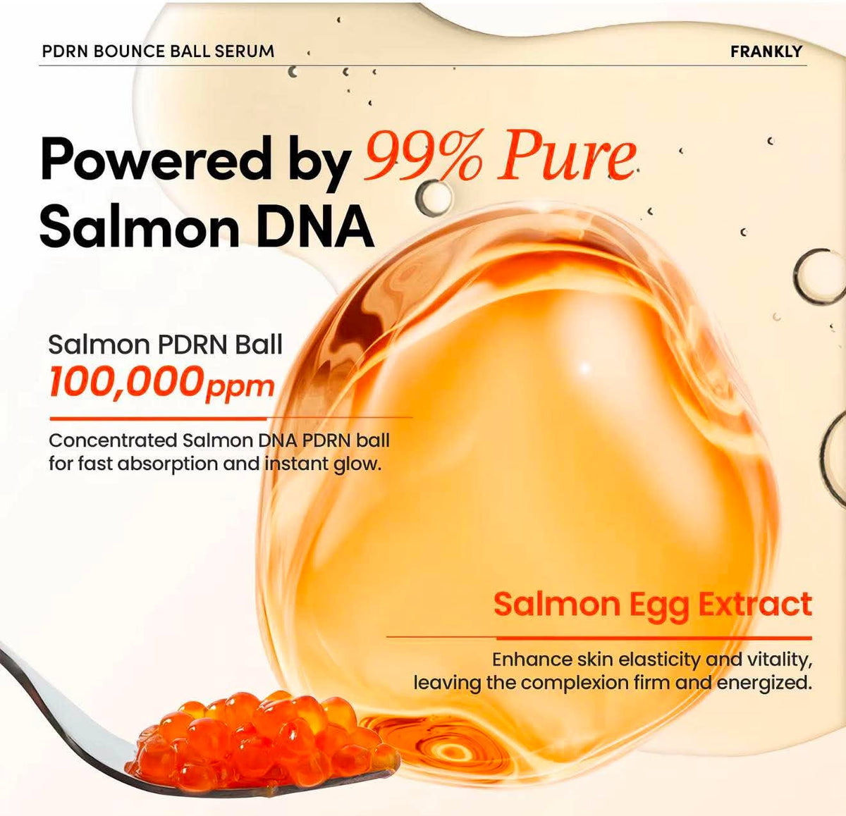 FRANKLY PDRN Bounce Ball Serum &amp; Cream – Salmon PDRN Skincare
