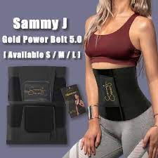 Sammy J body shaper belt and compression corset for women, designed to enhance silhouette and provide waist slimming support.