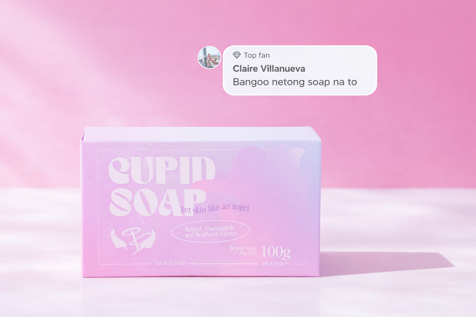 Angel Skin Cupid Soap 100g Radiance Gentle Bar Soap - Debsline.co