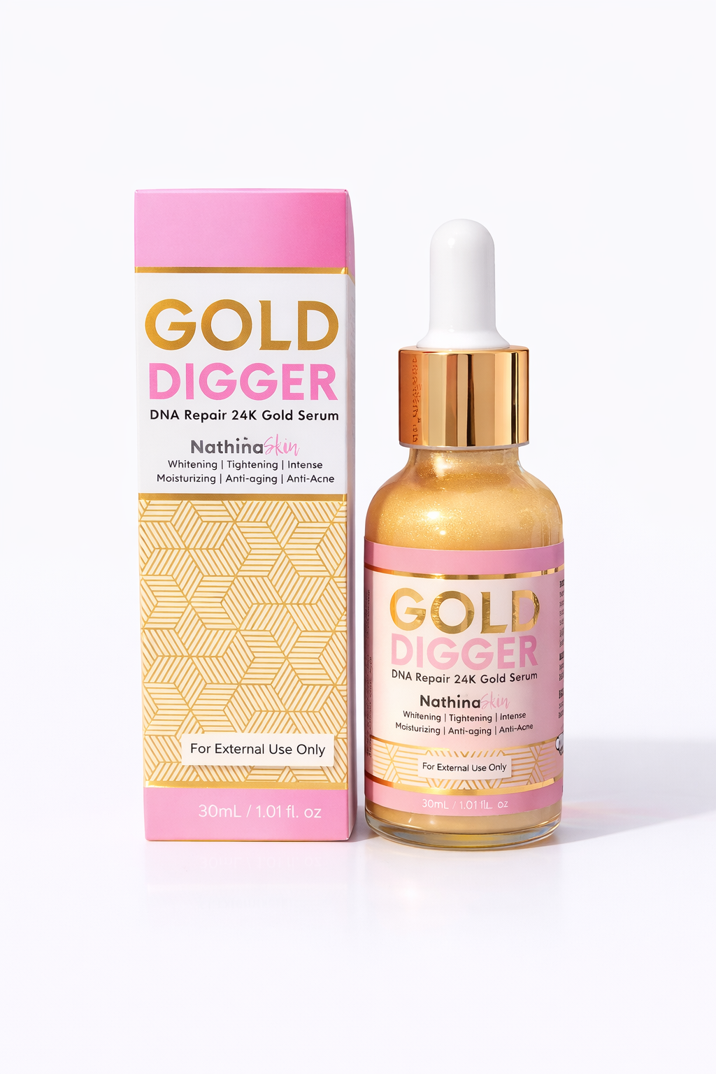Nathina Skin Gold Digger 24K Gold Serum 30ml - Debsline.co