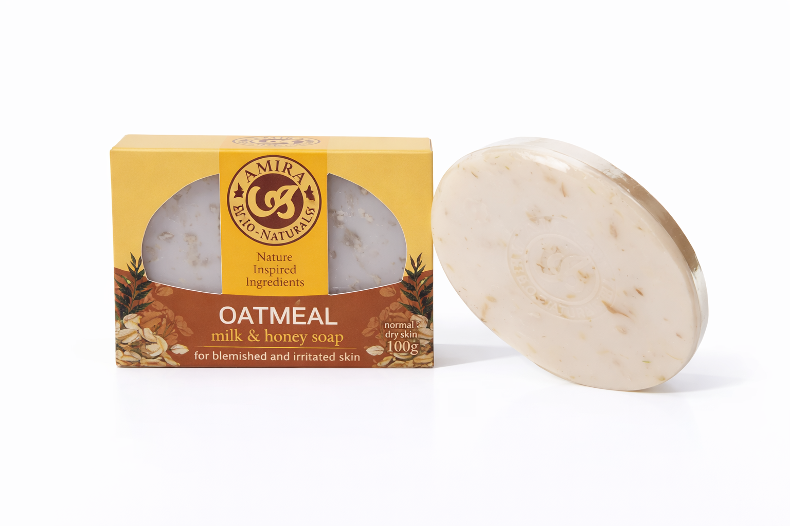 AMIRA Oatmeal Milk Honey Soap 100g - Debsline.co