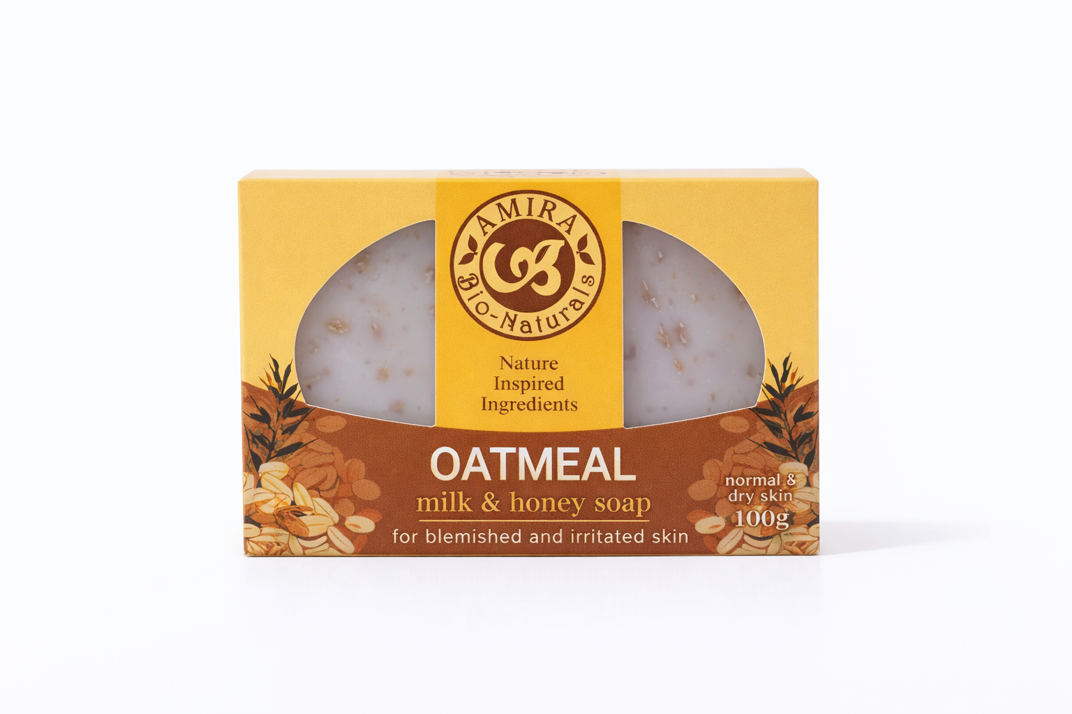 AMIRA Oatmeal Milk Honey Soap 100g - Debsline.co