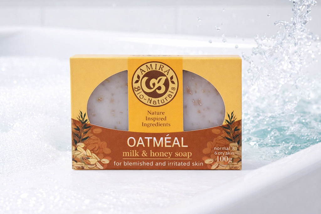 AMIRA Oatmeal Milk Honey Soap 100g - Debsline.co