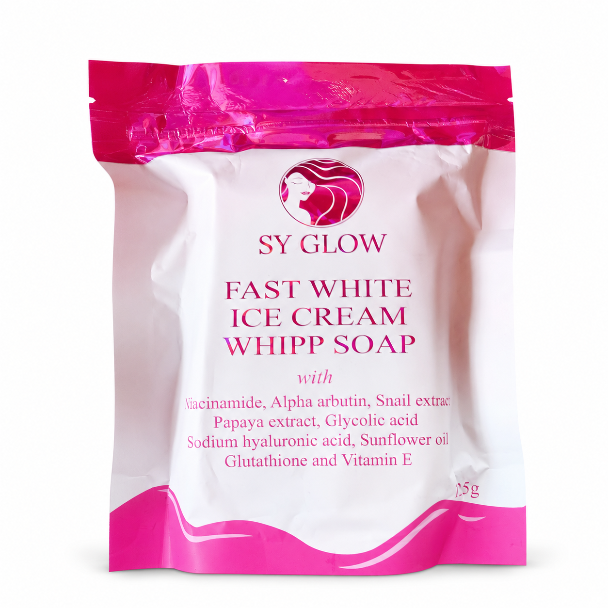 Sy Glow Ice Cream Whipp Soap 125g Exfoliating Bar