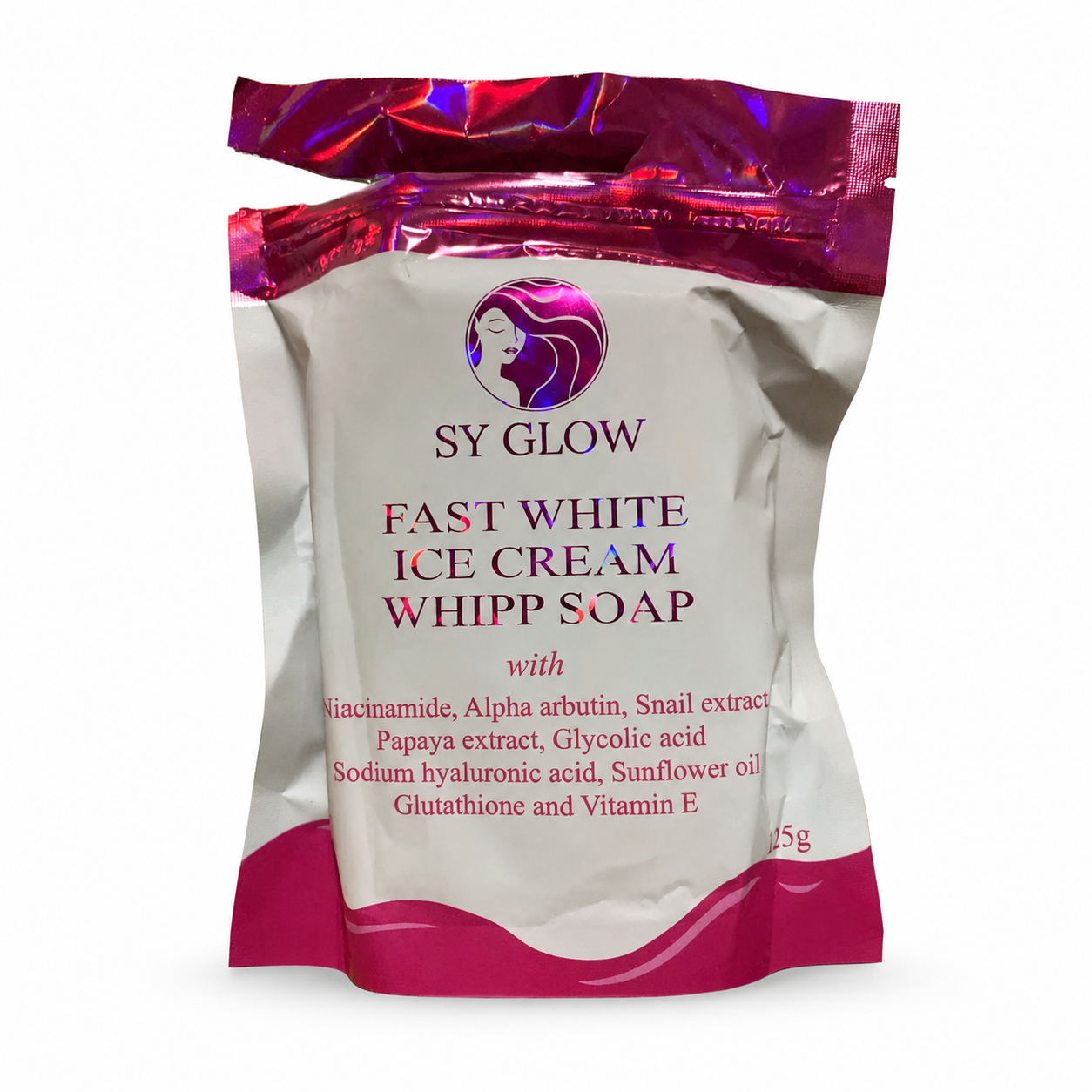 Sy Glow Ice Cream Whipp Soap 125g Exfoliating Bar