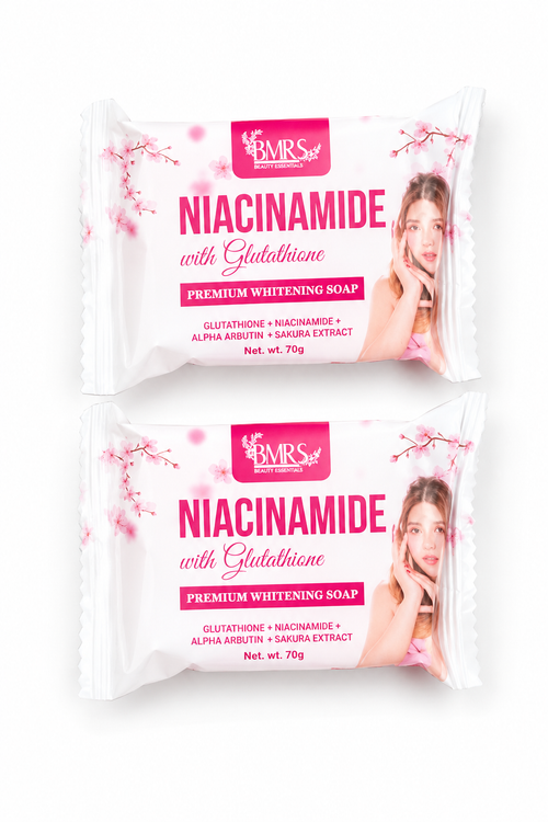 BMRS Niacinamide Radiance Soap 70g | Vitamin B3 Beauty Bar x2