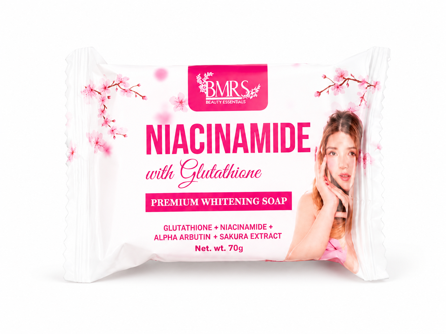 BMRS Niacinamide Radiance Soap 70g | Vitamin B3 Beauty Bar x2