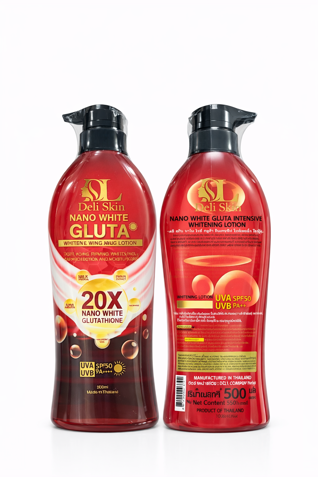 Deli Skin Gluta Moisturising Body Lotion with SPF50 – 500ml - Debsline.co