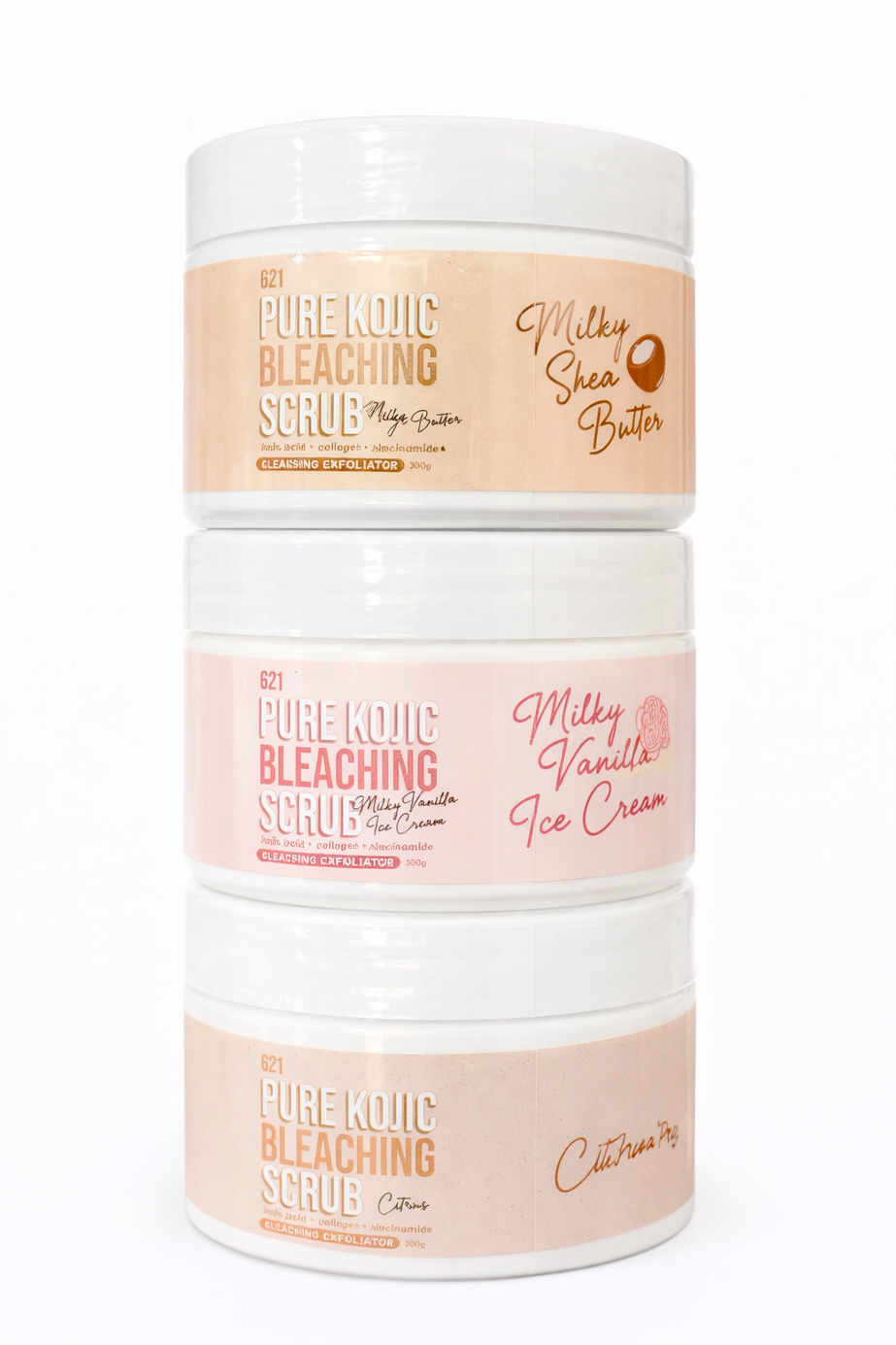 G21 Pure Kojic Radiance Scrub Body Care Skin Repair 300g - Debsline.co