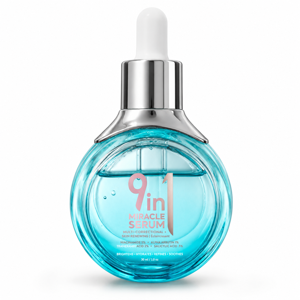 Hikari Skin Essentials Brightening & Hydrating Face Serum 30ml bottle with pump for glowing, moisturized skin