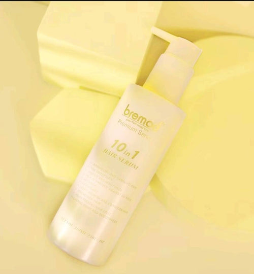 Bremod Performance Premium Series 10in1 Hair Cream Serum 210ml yellow background debsline.co