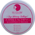 SY Glow Radiance Whipped Cream body care product in a 250g jar, creamy wash-off formula with a smooth, fluffy texture.