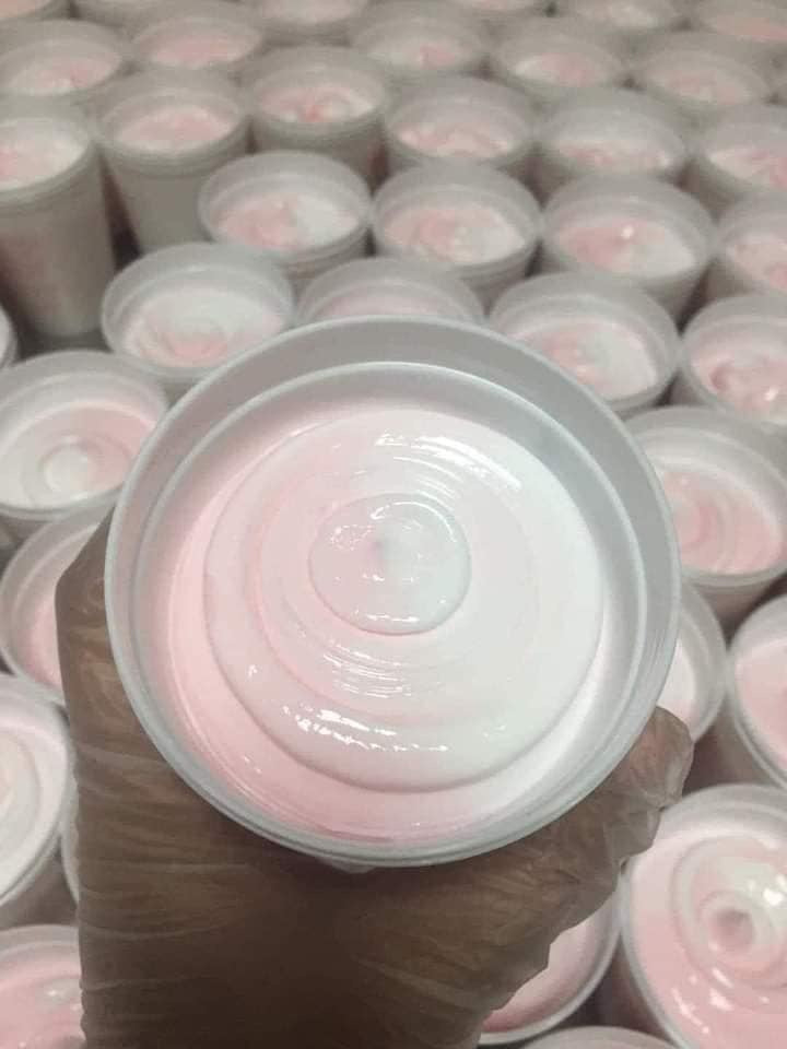 Sy Glow Iced Cream Whipped Lotion 250ml with SPF75, moisturizing body and face lotion shown in the image.