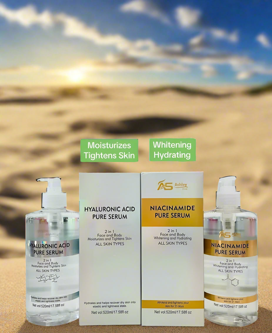 AS Ashley Pure Serum – Face & Body 520ml | Niacinamide or Hyaluronic Acid - Debsline.co