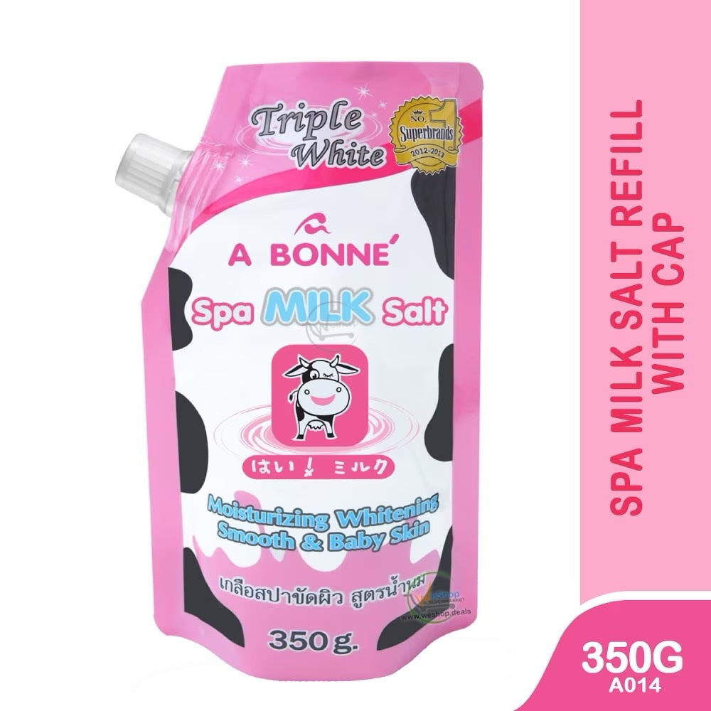 A Bonne Spa Milk Salt Powder Shower Salt Body Scrub - Debsline.co