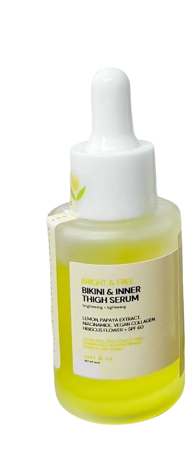 Catt & Co Body Serum Radiance and Smoothing SPF 60 deodorant for underarms and intimate areas in 30ml bottle.