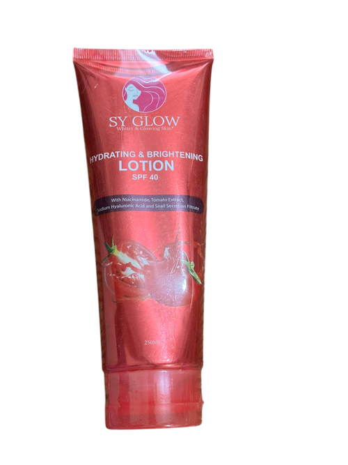 SY Glow Intense Whitening Lotion SPF 80| 200g 24K Gold SPF 75 250ml Tomato SPF40 250ml - Debsline.co  -  