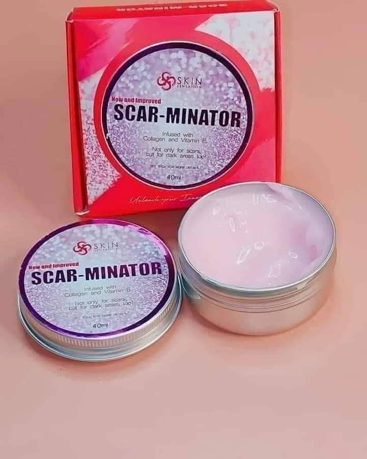 SCAR-MINATOR with Shea Butter Extract, Collagen & Vitamin E, 40ml. Heals Scars, Stretch Marks - Debsline.co  -  