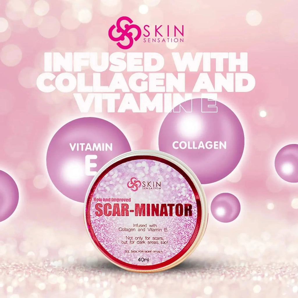 SCAR-MINATOR with Shea Butter Extract, Collagen & Vitamin E, 40ml. Heals Scars, Stretch Marks - Debsline.co  -  