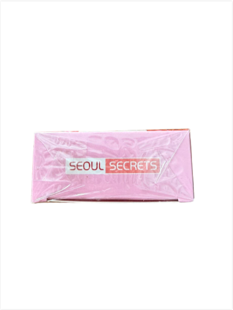 Seoul Secrets Rose Soap bar with niacinamide and shea butter, 80g, showing the floral soap with pink rose design.