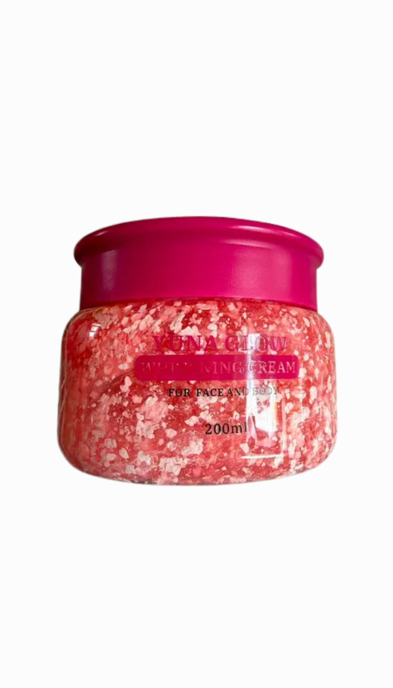 Yuna Glow Radiance Face Body Cream 200ml – With Glutathione, Niacinamide, Dragon Blood Extract &amp; Vitamin E