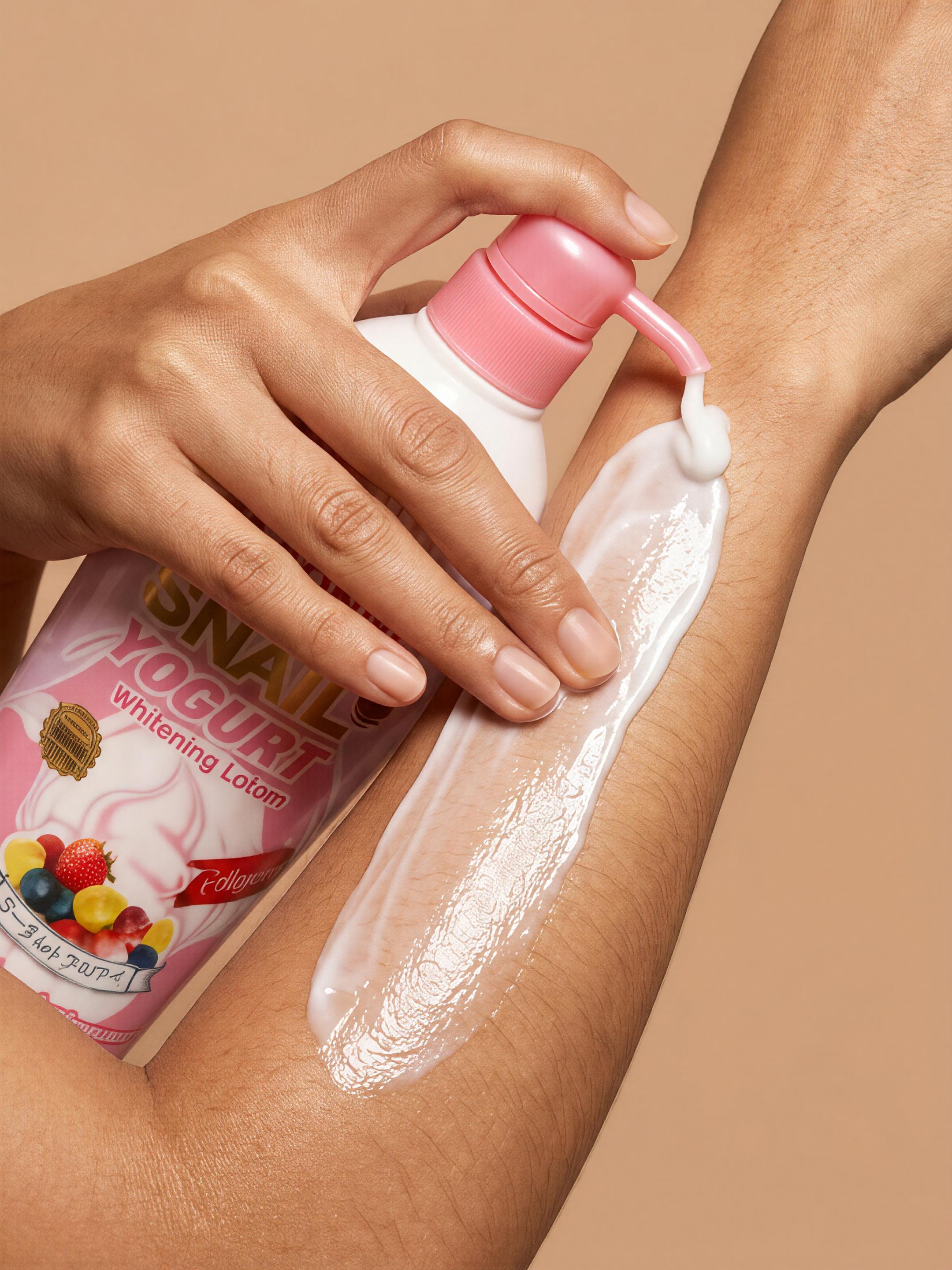 A Bonne Milk Body Lotion 500ml bottle, featuring five different variants with soft, creamy texture and white packaging.