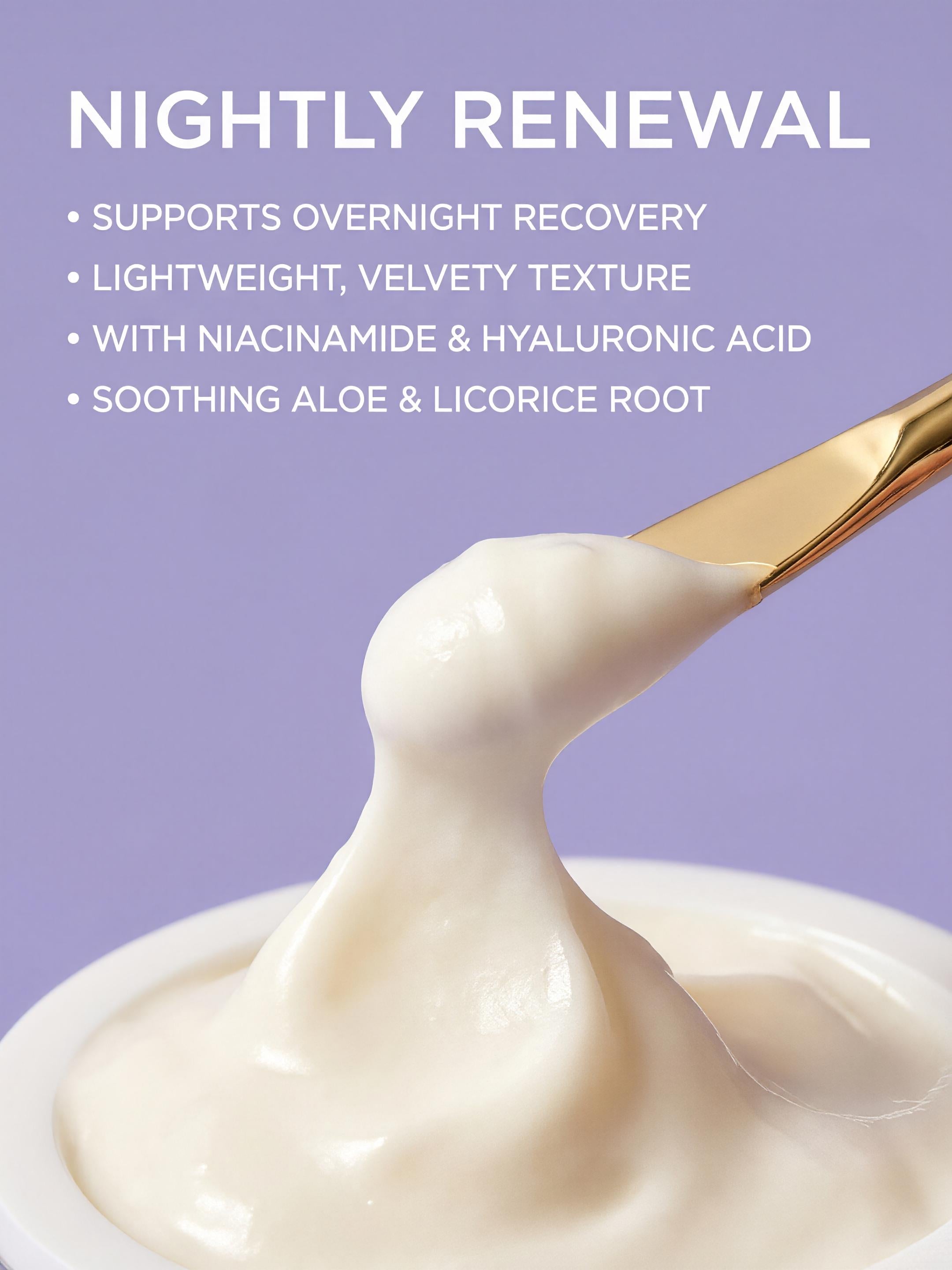BE-LIKE Night Cream D6 | Niacinamide, Alpha-Arbutin & Hyaluronic Acid | 15g - Debsline.co