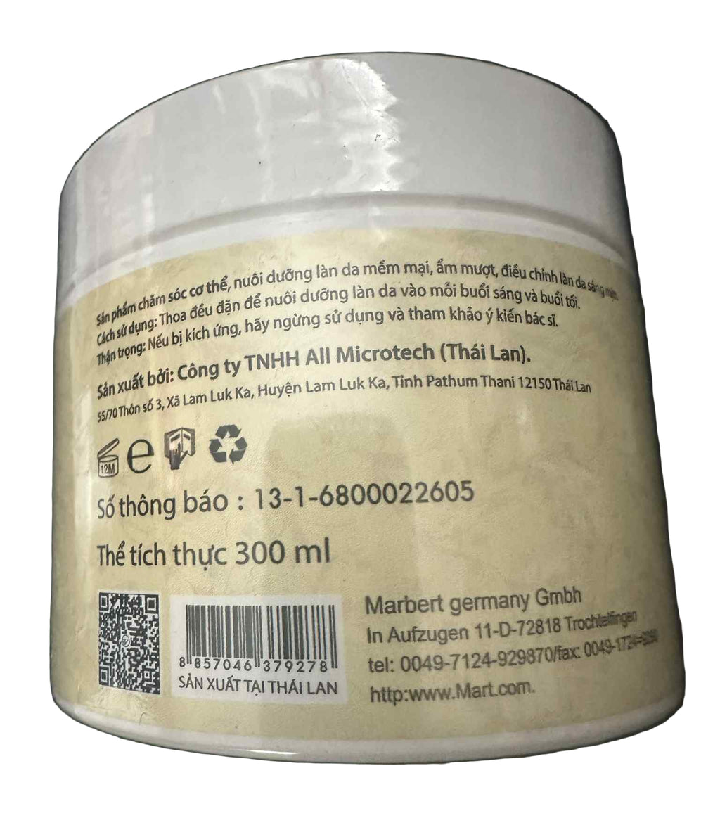 Abutin 3C£ Arbutin Brightening Body Cream with dark spot care, showing a tube of cream on a smooth surface.