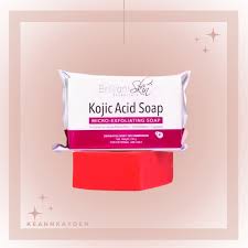Brilliant Skin Essentials Kojic Acid Soap 2-pack, 135g each, featuring white soap bars with branding and smooth surface.