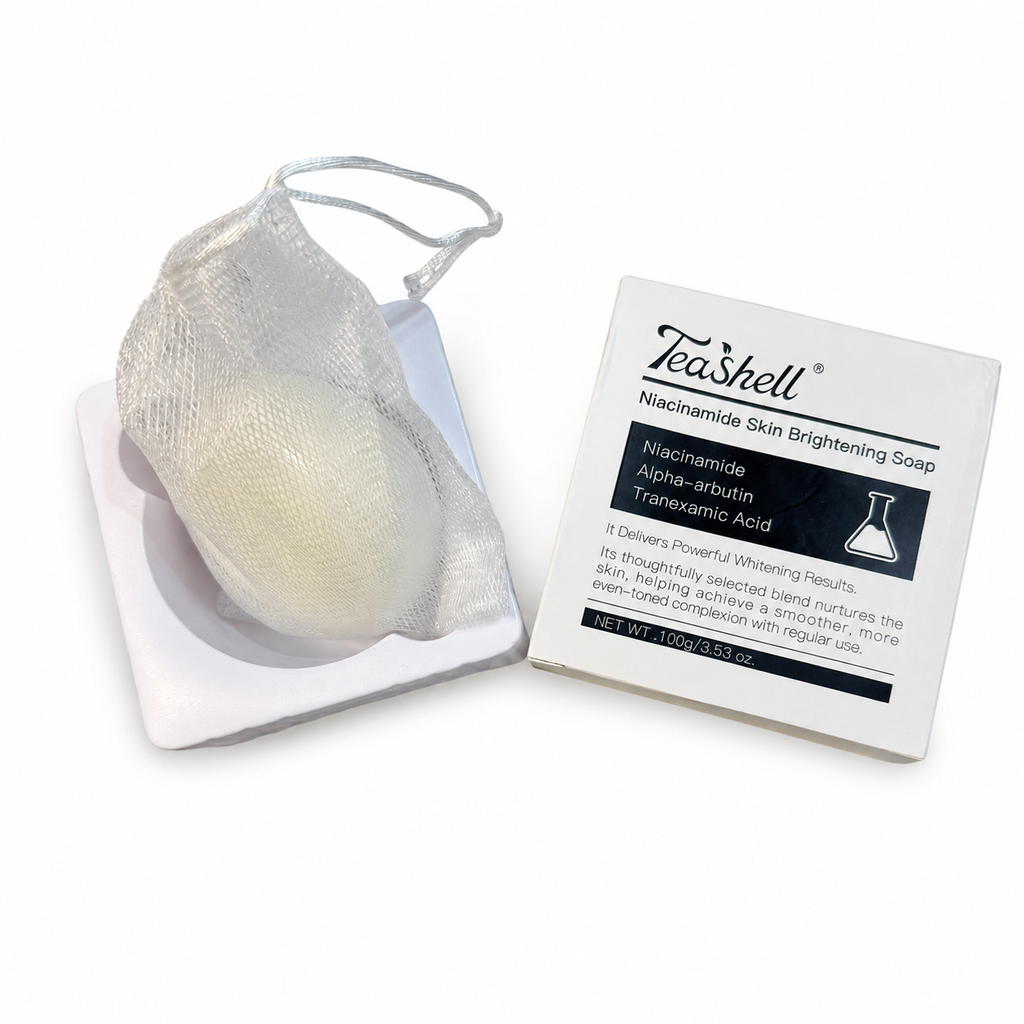TeaShell bar in foaming net